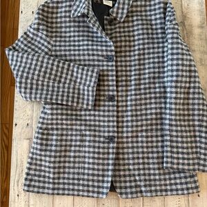 VTG Bernard Holtzman wool Classic Houndstooth Blazer made in Russia size 10
